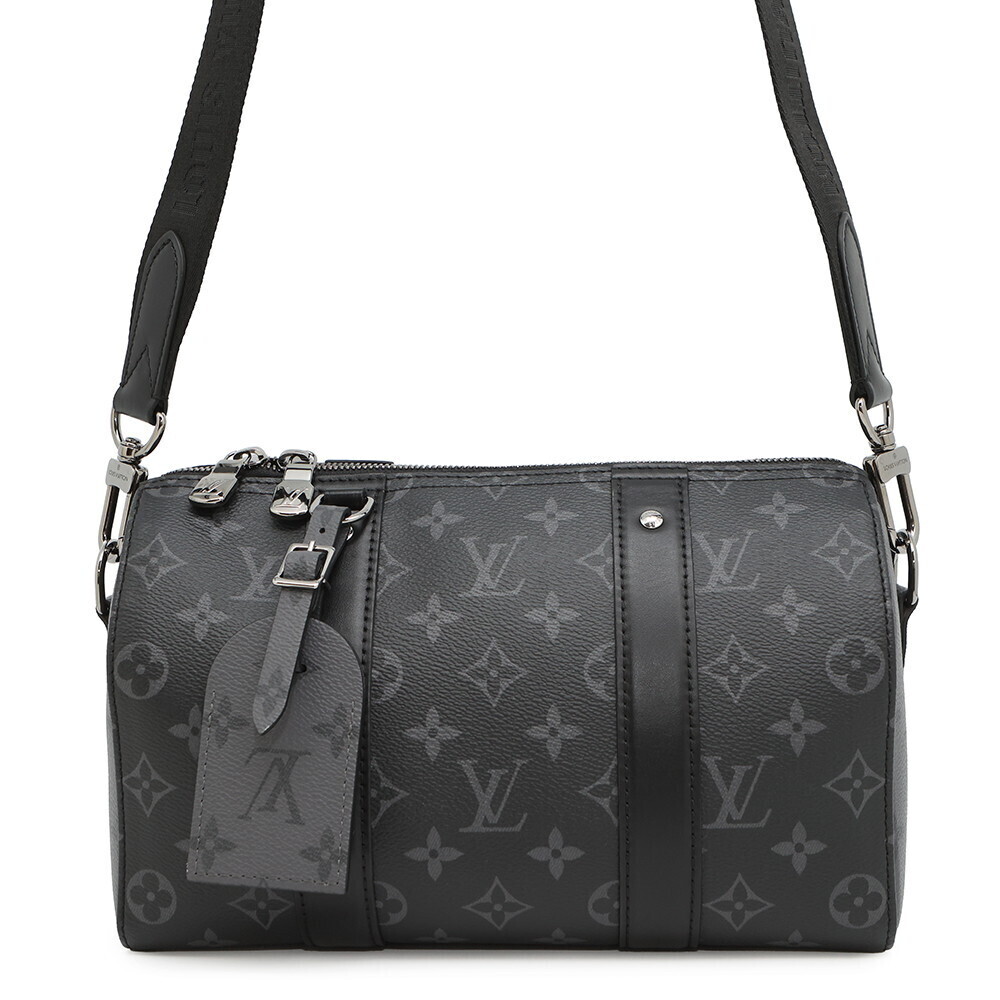 Louis Vuitton Shoulder Bag Monogram Eclipse Black Reverse City Keepall Black